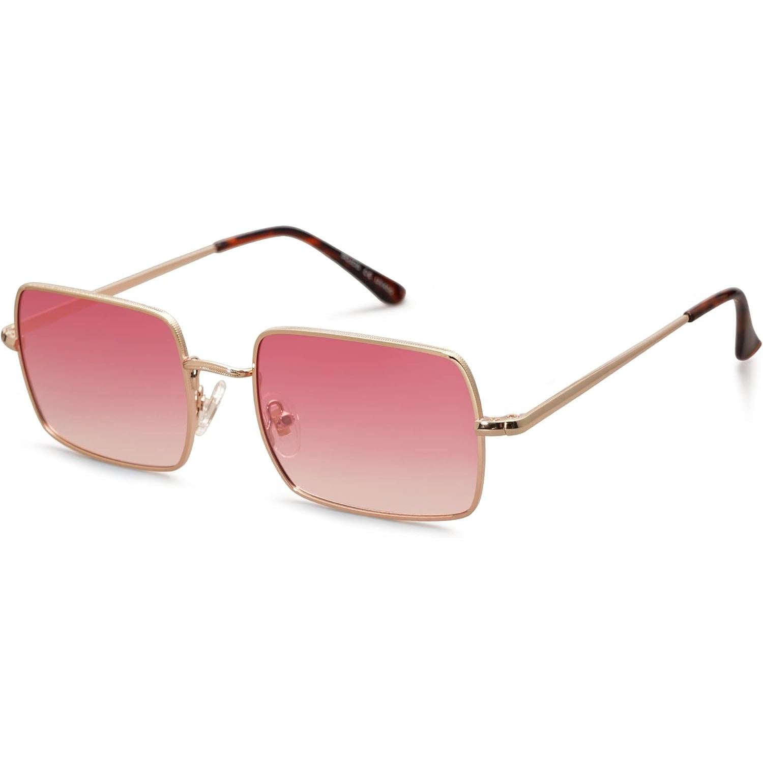 Lentes de Sol Polarizados SOJOS SJ1168, Rectangulares Poligonales Retro Vintage, Unisex UV400 para Hombres y Mujeres